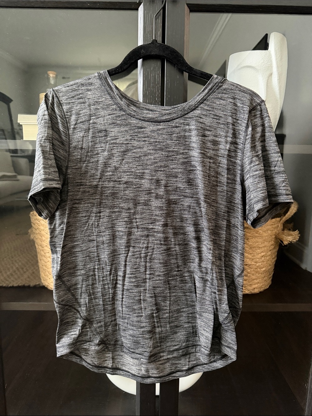 Lululemon Women's Heather Gray Short Sleeve Tee